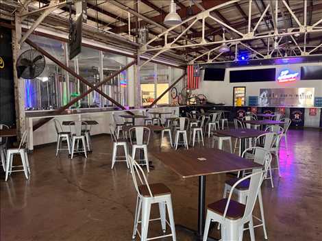 A section of the taproom